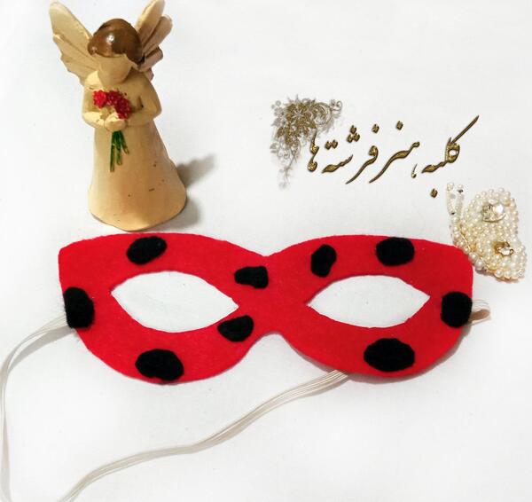 عکس ماسک صورت دختر کفشدوزکی