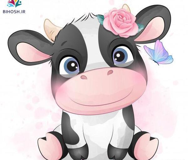 عکس گاو کارتونی کیوت