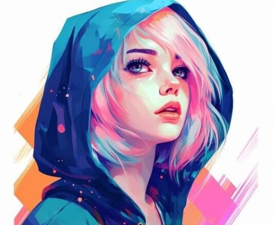 عکس کیوت نقاشی برای پروفایل