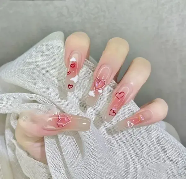 عکس ناخن کیوت کره ای