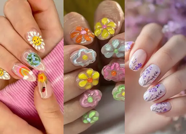 عکس ناخن کیوت کره ای