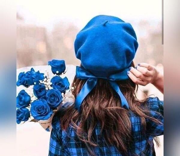 عکس های کیوت دخترونه آبی
