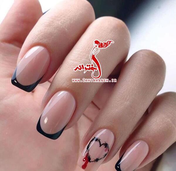 عکس ناخن کیوت صورتی