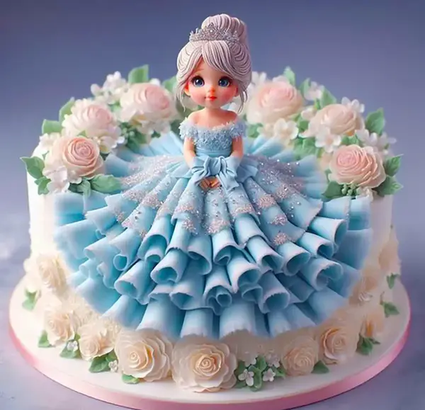 عکس کیک تولد کیوت دخترانه