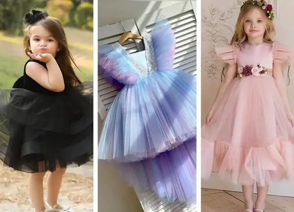 عکس لباس مجلسی شیک دخترانه کودک