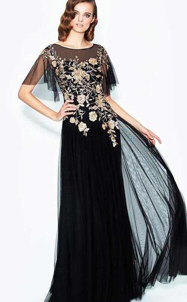 عکس مدل لباس مجلسی شیک با گیپور
