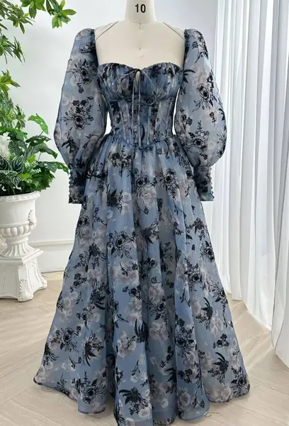 عکس مدل لباس مجلسی گلدار شیک