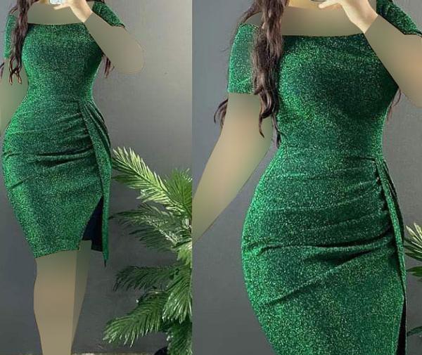 عکس لباس مجلسی لمه شیک کوتاه