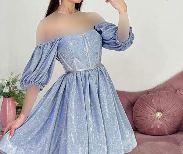 عکس مدل لباس مجلسی دخترانه شیک لمه کوتاه