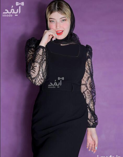 عکس لباس مجلسی شیک مشکی دخترانه
