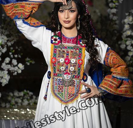 عکس مدل لباس مجلسی زنانه افغانی