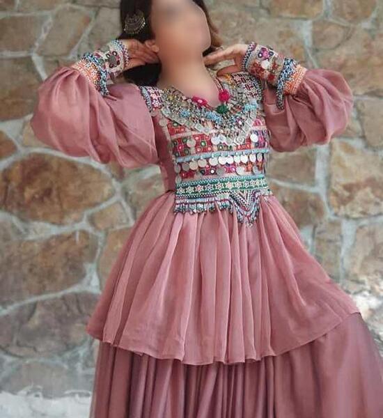 عکس مدل لباس مجلسی زنانه افغانی