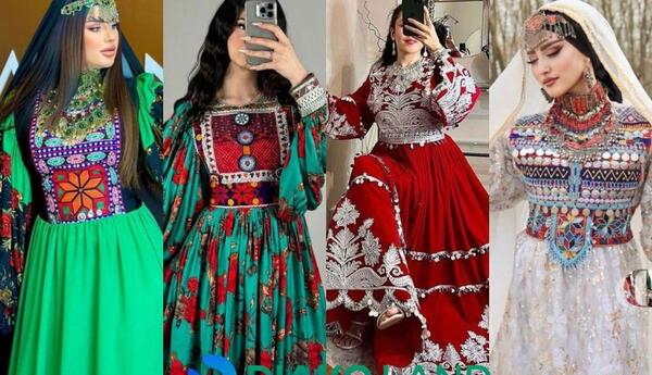 عکس مدل لباس مجلسی زنانه افغانی