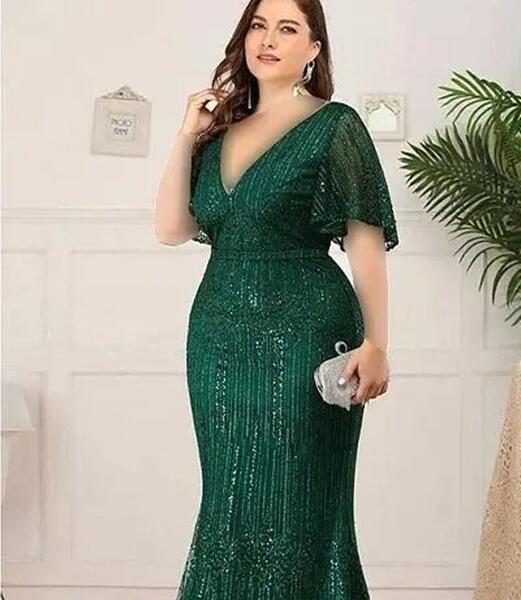 عکس مدلهای لباس مجلسی زنانه برای افراد چاق