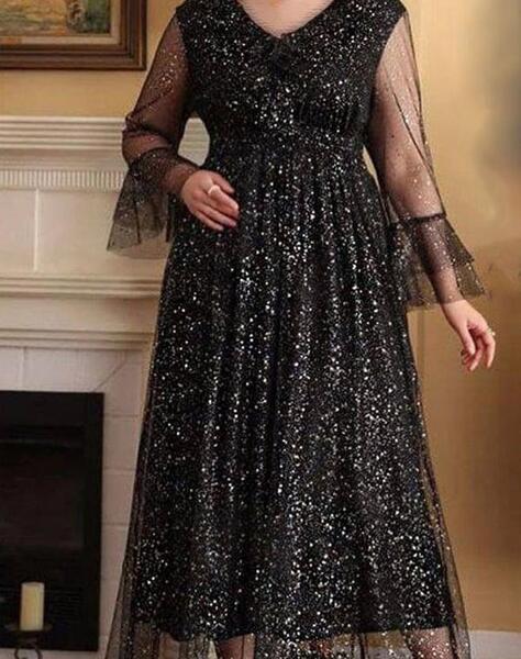 عکس لباس مجلسی زنانه شیک برای افراد چاق