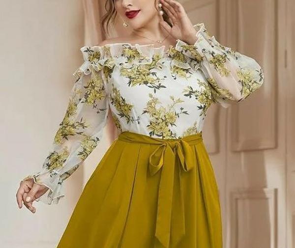 عکس انواع لباس مجلسی زنانه برای افراد چاق