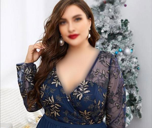 عکس لباس مجلسی زنانه بلند شیک جدید برای افراد چاق