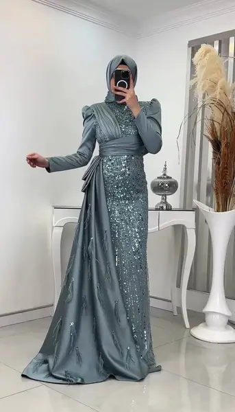 عکس لباس مجلسی زنانه با حجاب جدید