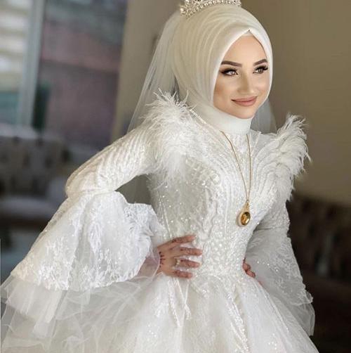 عکس لباس مجلسی زنانه برای عروسی با حجاب