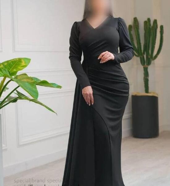 عکس مدل لباس مجلسی زنانه بلند لمه