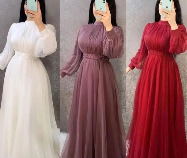 عکس لباس مجلسی زنانه پوشیده و شیک