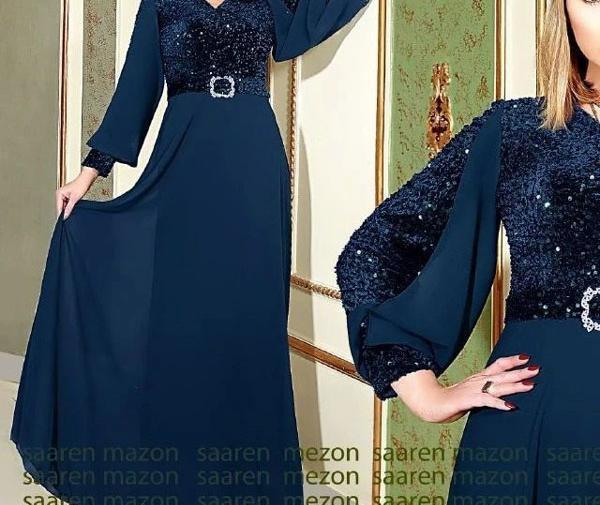 عکس لباس مجلسی پولکی زنانه شیک