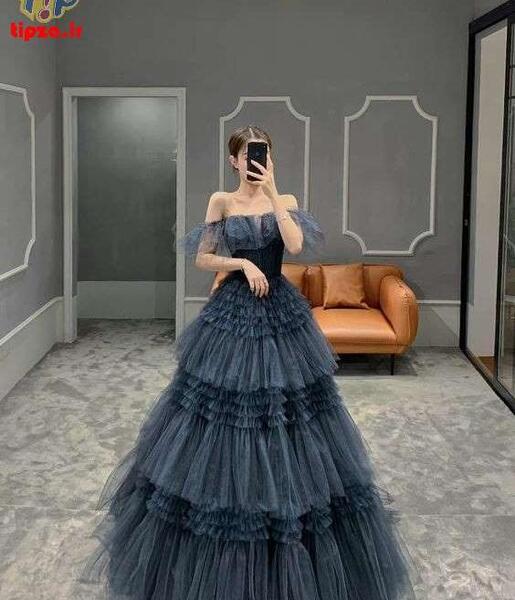 عکس لباس مجلسی پرنسسی زنانه کوتاه