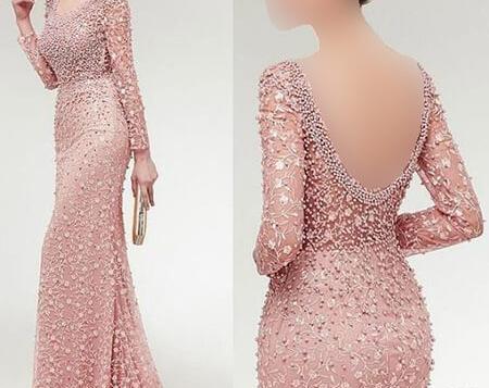 عکس مدل لباس مجلسی زنانه پشت باز