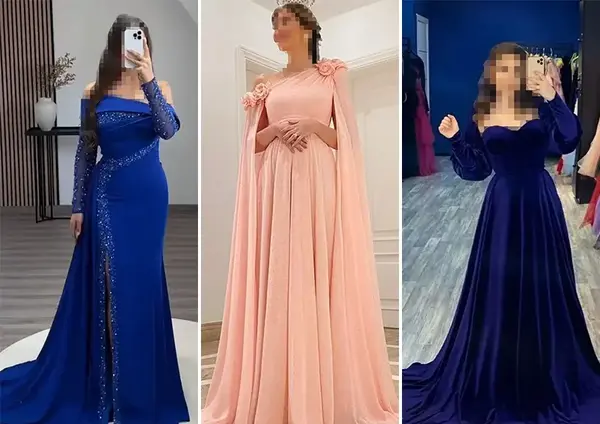 عکس مدل لباس مجلسی زنانه پشت باز
