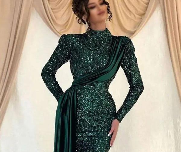 عکس لباس مجلسی زنانه جدید پولکی