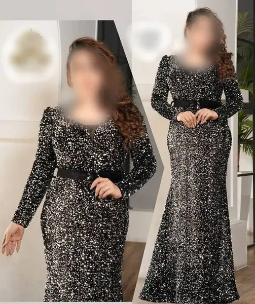عکس لباس مجلسی زنانه جدید پولکی