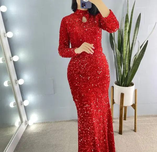 عکس لباس مجلسی زنانه جدید پولکی