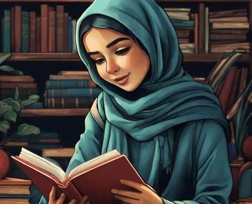 عکس پروف دخترونه با کتاب
