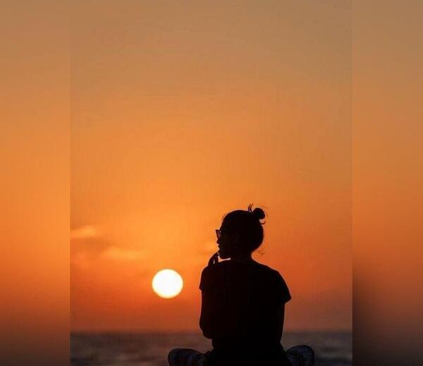 عکس پروف دخترونه غروب افتاب