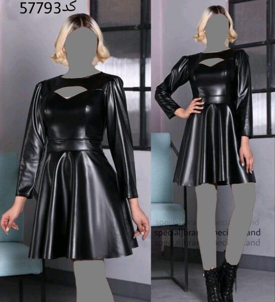 عکس مدل لباس مجلسی زنانه چرم