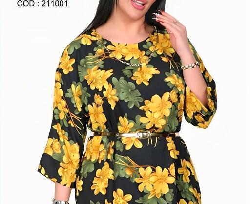 عکس مدل لباس مجلسی زنانه حریر طرح دار