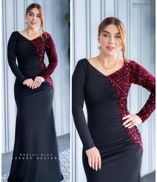 عکس خرید اینترنتی لباس مجلسی زنانه برای عروسی