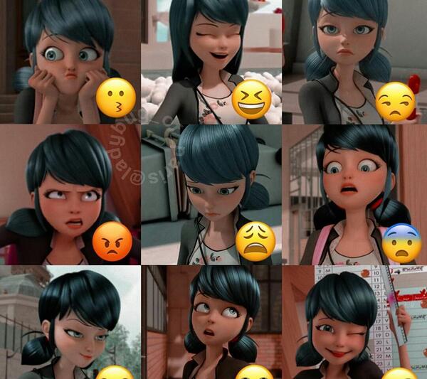 عکس عاشقانه مرینت و آدر