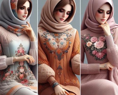 عکس لباس مجلسی زنانه زمستانی جدید