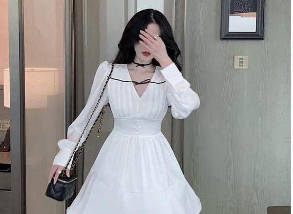 عکس لباس مجلسی کوتاه سفید زنانه