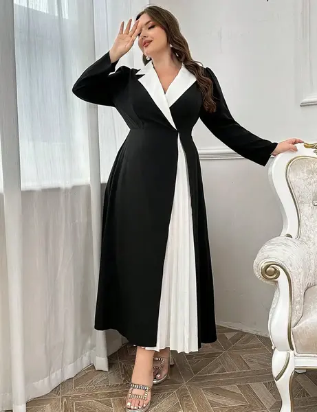 عکس لباس مجلسی زنانه سیاه و سفید