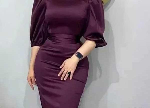 عکس لباس مجلسی زنانه ساتن آمریکایی