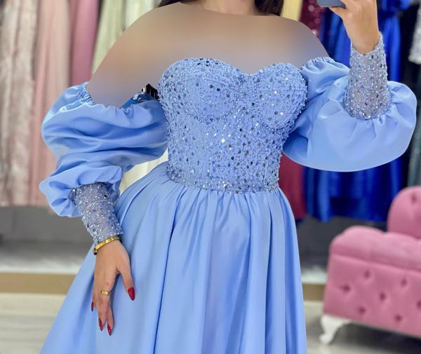 عکس لباس مجلسی زنانه ساتن قرمز