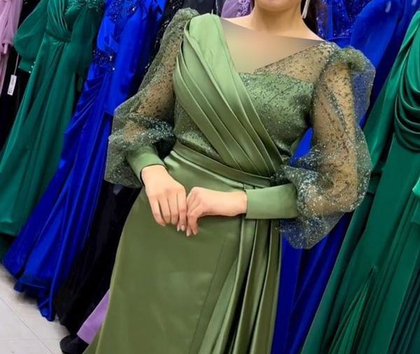عکس مدل لباس مجلسی زنانه ساتن جدید