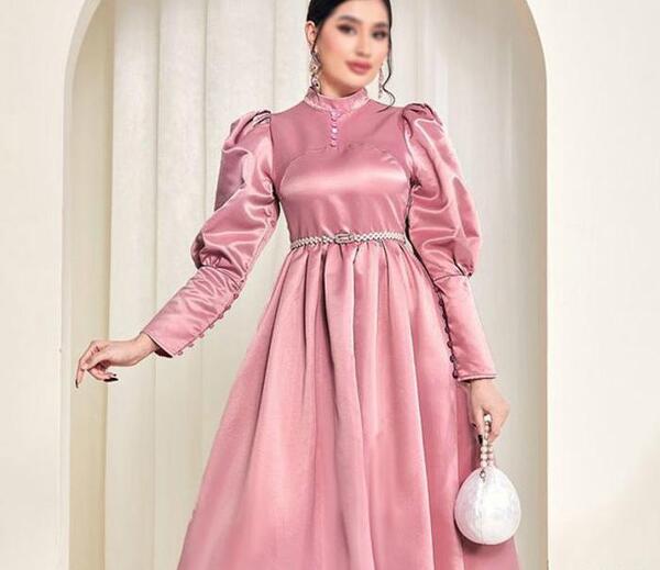 عکس مدل لباس مجلسی زنانه ساتن جدید