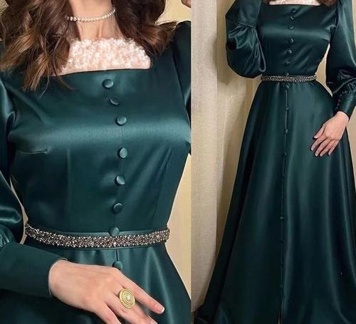 عکس مدل لباس مجلسی زنانه ساتن جدید