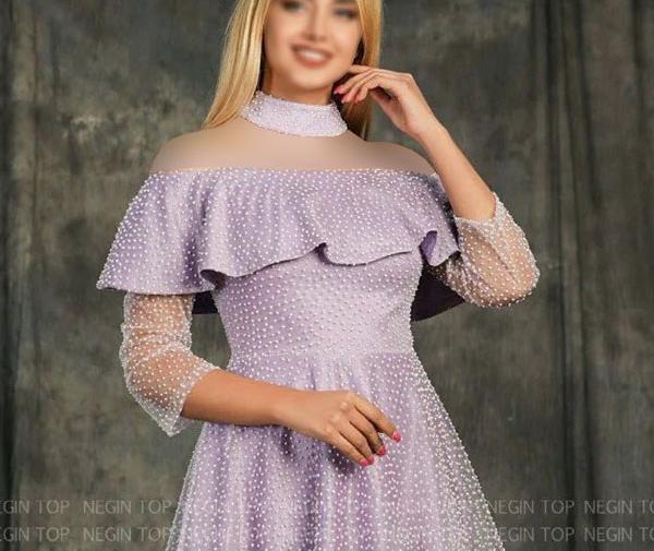 عکس لباس مجلسی زنانه عروسکی کوتاه