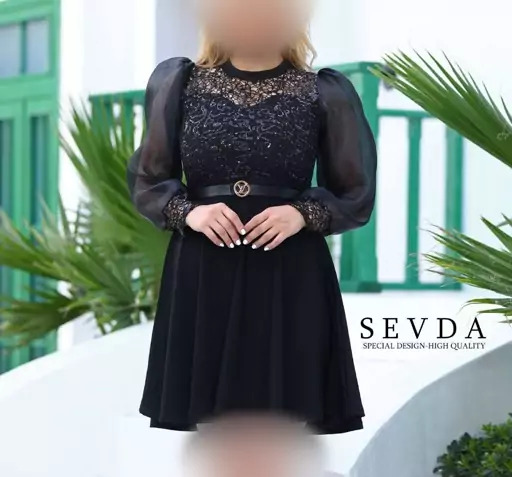عکس لباس مجلسی زنانه عروسکی کوتاه