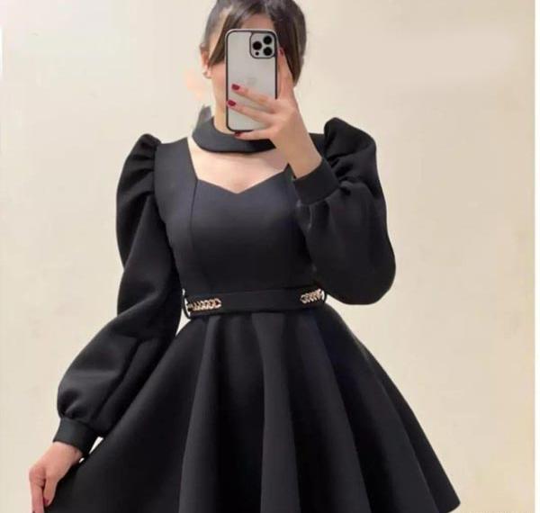 عکس لباس مجلسی زنانه عروسکی کوتاه