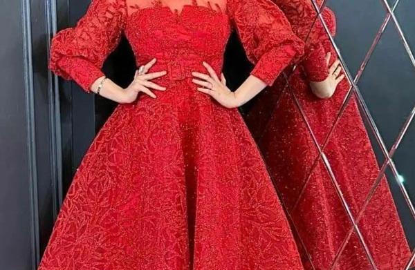 عکس لباس مجلسی زنانه عروسکی کوتاه
